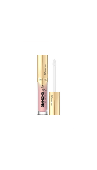 Luciu de buze cu acid hialuronic nr 03 caramel ice cream Diamond Glow Lip Luminizer Eveline - 1