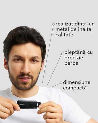 Pieptene metalic pentru barbi de toate tipurile si lungimile Monolit - 2