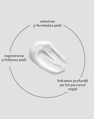 Crema de fata de noapte pentru netezire si fermitate Nutridome cu acid hialuronic