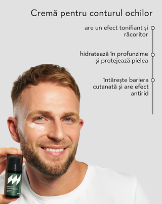 Crema de ochi antirid cu ulei de argan si vitamina C Monolit pentru barbati - 3