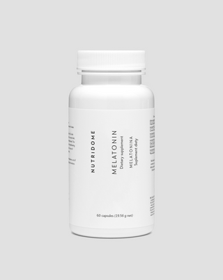 Melatonină pentru somn 1 mg în capsule pentru susținerea adormirii și a unui somn sănătos 60 de capsule Nutridome