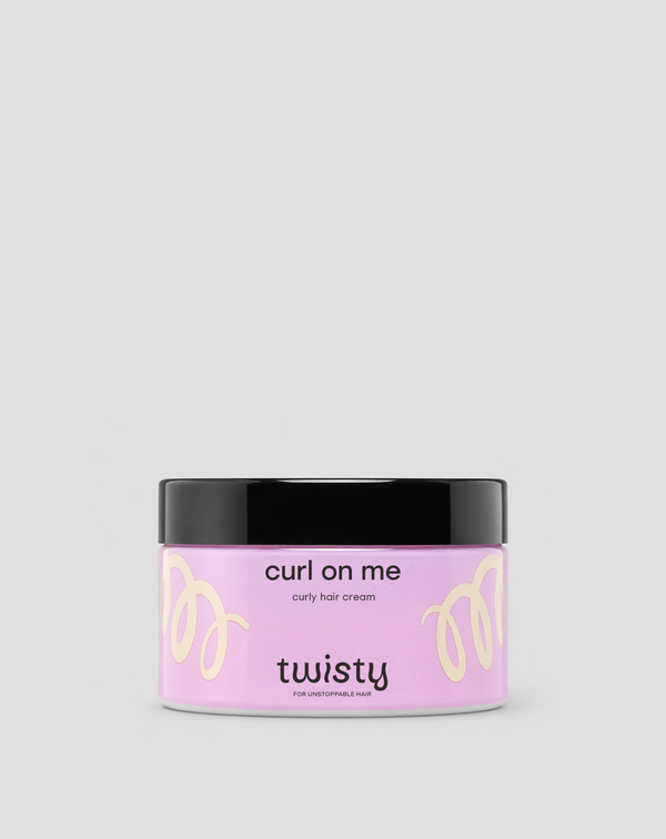 Cremă pentru bucle activator al ondulării naturale pentru păr creț și electrizat Twisty, versiune mini, 100 ml
