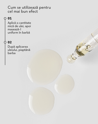 Ulei de barba cu ulei de argan si vitamina E pentru catifelarea si conditionarea parului facial Monolit - 2