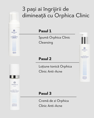 Cremă de zi anti-acnee cu acid salicilic și azelaic Anti-Acne Orphica Clinic 50 ml