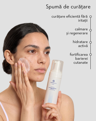 Spumă de curățare pentru față cu betaină, pantenol și alantoină Cleansing Orphica Clinic 150 ml