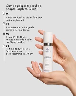 Ser de noapte pentru susținerea regenerării pielii problematice Anti-Acne Orphica Clinic 50 ml