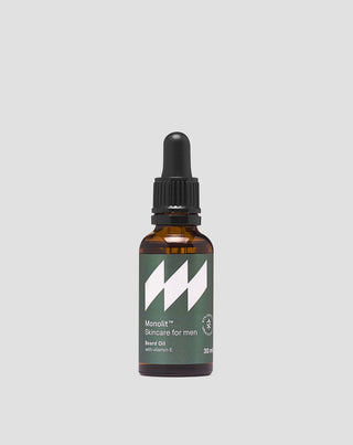Ulei de barbă cu ulei de argan și vitamina E pentru catifelarea și condiționarea părului facial Monolit - 1