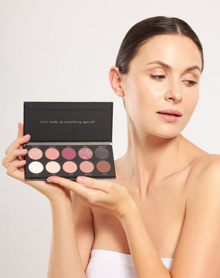 Paleta de 10 farduri de lunga durata in nuante clasice Basic Eyeshadow Palette Nutridome - 3