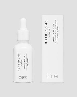 Acid mandelic 30% ser revitalizant pentru față cu pro-vitamina b5 și ulei de macadamia Nutridome - 2