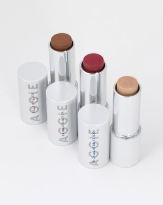 Set de machiaj cu blush, bronzer și iluminator universal pentru orice tip de ten Aggie - 2
