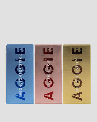Set de machiaj cu blush, bronzer și iluminator universal pentru orice tip de ten Aggie - 4