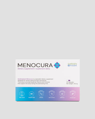 Supliment alimentar pentru ameliorarea simptomelor menopauzei Menocura Gardenpharm 30 capsule - 1