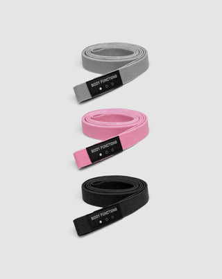 Body Functions Benzi de rezistență lungi de 208 cm pentru exerciții de fitness set de 3 buc _1 - 1