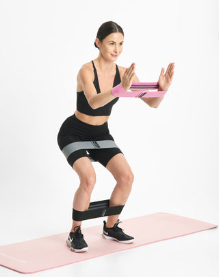 Body Functions benzi scurte de rezistență pentru fitness 76 cm set de 3. - 3
