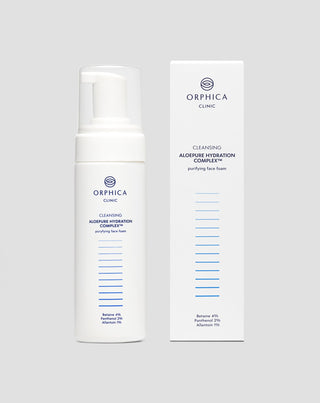 Spumă de curățare pentru față cu betaină, pantenol și alantoină Cleansing Orphica Clinic 150 ml