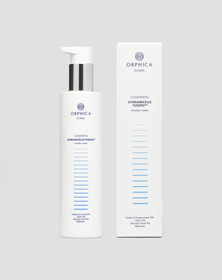 Apă micelară pentru demachiere și curățare cu uree, acid hialuronic și glicolic Cleansing Orphica Clinic 200 ml
