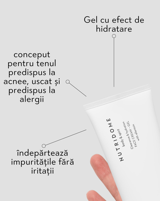Gel de curatare si hidratare pentru fata cu alantoina Nutridome - 3