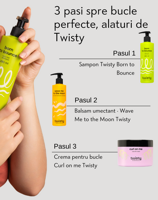 Set de cosmetice pentru îngrijirea și coafarea părului creț și ondulat Twisty - 4